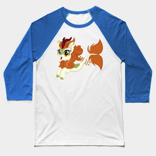 Autumn Blaze seakirin Baseball T-Shirt by CloudyGlow